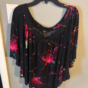 Express Multicolor Abstract Blouse
